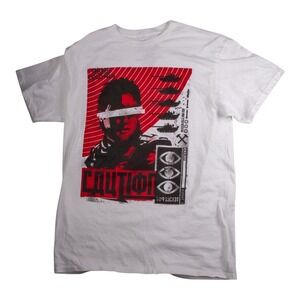 Men's COD Cold War T Shirt Size Large White Short Sleeve Crew Neck Cotton